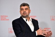 Conferință de presă susținută de președintele PSD, Marcel Ciolacu, și deputatul PSD, Dumitru Coarnă, după Biroul Permanent Național