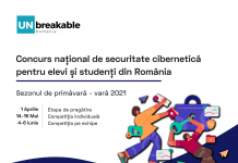UNbreakable România anunță calendarul pentru sezonul de primăvară – vară 2021 al concursului național de securitate cibernetică