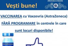 Vaccinarea fără programare cu serul AstraZeneca se va putea face peste câteva zile