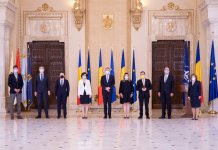 Participarea premierului Florin Cîțu, alături de liderii coaliției de guvernare, la depunerea jurământului noului ministru al sănătății, doamna Ioana Mihăilă