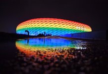 Stadionul din Munchen ar putea fi colorat miercuri în culorile curcubeului