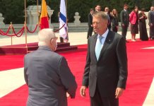 Ceremonia primirii oficiale la Palatul Cotroceni a Președintelui Statului Israel, Reuven Rivlin