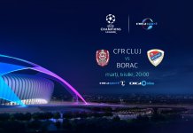 Meciul CFR Cluj – Borac din preliminariile UEFA Champions League se vede marți, 6 iulie, de la ora 20:00 în direct, la Digi Sport