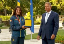 Ceremonia de decorare a sportivilor medaliați la Jocurile Olimpice de la Tokyo