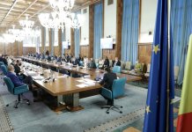 Briefing de presă susținut de premierul Florin Cîțu, ministrul energiei, ministru interimar al economiei, antreprenoriatului și turismului, Virgil Popescu, ministrul muncii și protecției sociale, Raluca Turcan