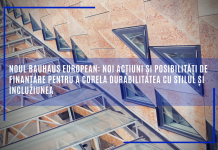 Noul Bauhaus european: noi acțiuni și posibilități de finanțare pentru a corela durabilitatea cu stilul și incluziunea