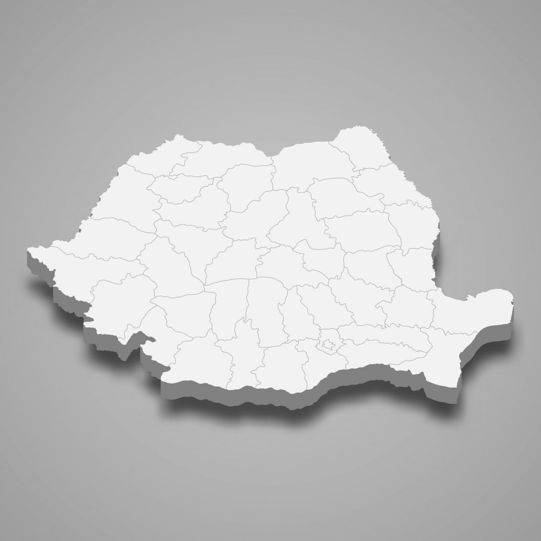 3d map with borders Template for your design
