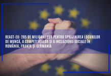 REACT-EU: 234 de milioane EUR pentru sprijinirea locurilor de muncă, a competențelor și a incluziunii sociale în România