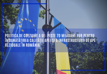 Politica de coeziune a UE: peste 70 milioane EUR pentru îmbunătățirea calității apei și a infrastructurii de ape reziduale în România