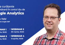 DWF te invata gratuit cum instalezi corect contul de Google Analytics (23 martie – 13 aprilie)