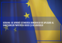 Ucraina: UE aprobă extinderea domeniului de aplicare al sancțiunilor împotriva Rusiei și Belarusului