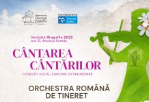 Cântarea Cântărilor – Concert de Paști cu Orchestra Română de Tineret şi Corul de Cameră Preludiu la Ateneul Român