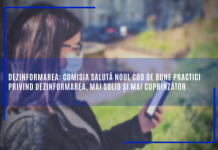 Dezinformarea: Comisia salută noul Cod de bune practici privind dezinformarea, mai solid și mai cuprinzător