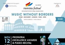 „GALA PREMIILOR DE EXCELENȚĂ PROPATRIA și recitalul de pian SIMONE ANELLI” în cadrul celei de-a XII-a ediții a Festivalului Internațional PROPATRIA