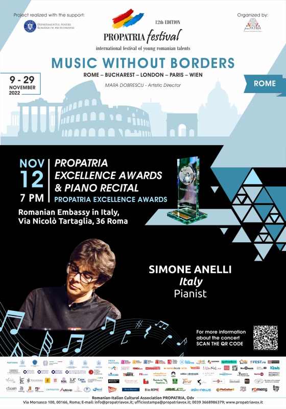 Afis Gala 12 noiembrie FESTIVAL PRO PATRIA 2022