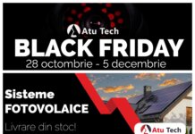Atu Tech investeste 3,5 milioane de euro in stocul de produse de Black Friday si ofera, in premiera, reduceri la sisteme fotovoltaice
