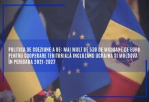 Politica de coeziune a UE: mai mult de 530 de milioane de euro pentru cooperare teritorială incluzând Ucraina și Moldova în perioada 2021-2027