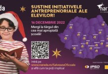 Peste 20 de persoane publice susțin elevii care devin antreprenori pentru o zi la târguri de Crăciun, pentru a rezolva urgențele din 25 de școli din țară