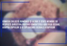 Comisia solicită României și altor 11 state membre să respecte Directiva privind combaterea abuzului sexual asupra copiilor și a exploatării sexuale a copiilor
