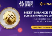 Binance, cel mai important furnizor de infrastructură blockchain și criptomonedă din lume, va susține un workshop la Crypto Expo Europe