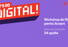 Start înscrieri Let’s Go Digital! la TIFF: workshop de film pentru liceeni