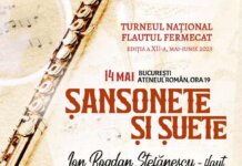 Turneul Flautul Fermecat, pe 14 mai, la Ateneul Român. Şansonete şi şuete cu Ion Bogdan Ștefănescu – flaut şi Fernando Mihalache – acordeon