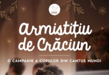 Copiii din Cantus Mundi cer un armistițiu de Crăciun