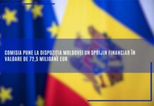 Comisia pune la dispoziția Moldovei un sprijin financiar în valoare de 72,5 milioane EUR
