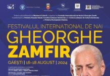 Pe 16 august începe Festivalul International de Nai „Gheorghe Zamfir” – sâmbătă şi duminică intrarea este liberă
