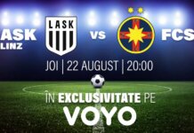Confruntarea din play off-ul Europa League, dintre LASK Linz – FCSB, poate fi urmarita, in exclusivitate, pe VOYO!