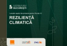 500.000 de lei pentru proiecte de reziliență climatică prin Platforma de mediu pentru București, în parteneriat cu Orange Romania