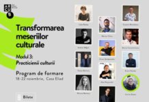 ARCUB anunță lansarea modulului III „Practicienii culturii” al programului de training „Transformarea meseriilor culturale”
