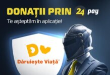 Donatii pentru Daruieste Viata, de acum prin 24pay app