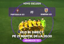 Meciul amical de Gală pentru Naționala U21 Portugalia – România, transmis exclusiv pe VOYO, vineri, 21 martie, la 20:30!