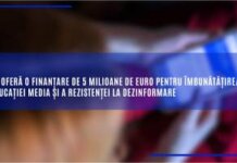 UE oferă o finanțare de 5 milioane de euro pentru îmbunătățirea educației media și a rezistenței la dezinformare
