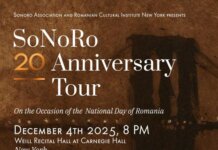 Festivalul SoNoRo_Concert la Carnegie Hall din New York