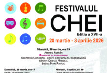 Festivalul „Chei” al Universităţii Naționale de Muzică din București începe sâmbătă, 28 martie, la Ateneul Român. Evenimentele găzduite în spaţiile UNMB au intrare liberă