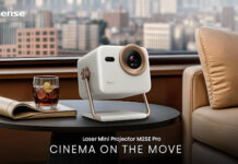 Hisense prezintă M2SE Pro, cel mai mic și cel mai ușor mini proiector portabil cu laser 4K