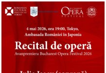 Avanpremieră Bucharest Opera Festival 2026 la Viena Recital susținut de soprana Iulia Isaev, baritonul Alexandru Constantin și pianista Liana Mareș pe 7 aprilie la ICR Viena