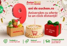 Auchan.ro sarbatoreste 9 ani de cumparaturi online – 10 milioane de produse livrate catre clienti doar anul trecut