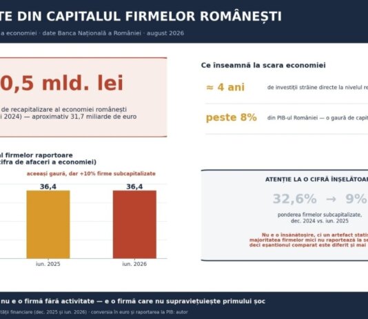 Analiză Sierra Quadrant. Recapitalizarea economiei românești costă peste 30 de miliarde de euro. De ce firmele se finanțează de la furnizori, nu de la bănci